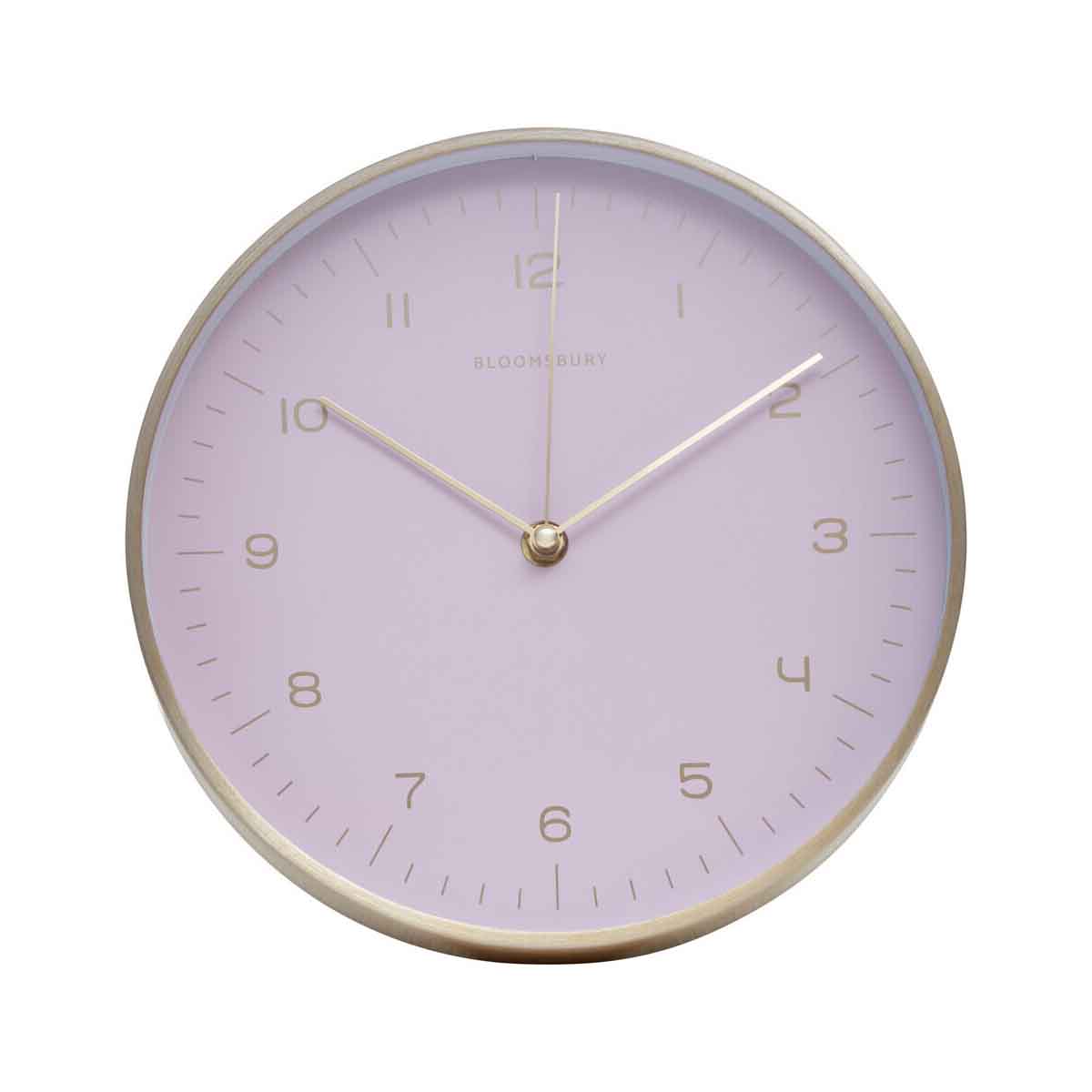 Elko Gold And Pink Finish Wall Clock