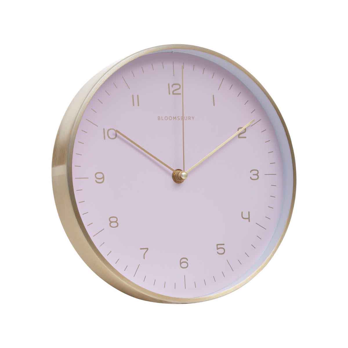 Elko Gold And Pink Finish Wall Clock