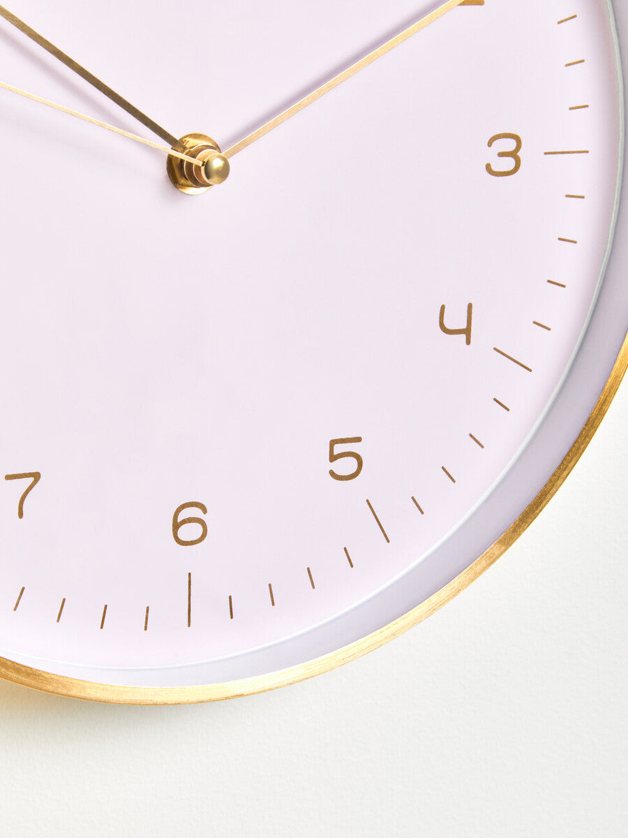 Elko Gold And Pink Finish Wall Clock
