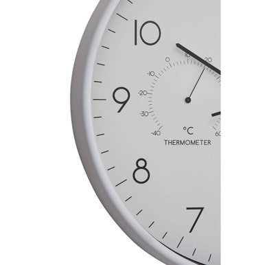 Elko Wall Clock with Temperature And Humidity Dial