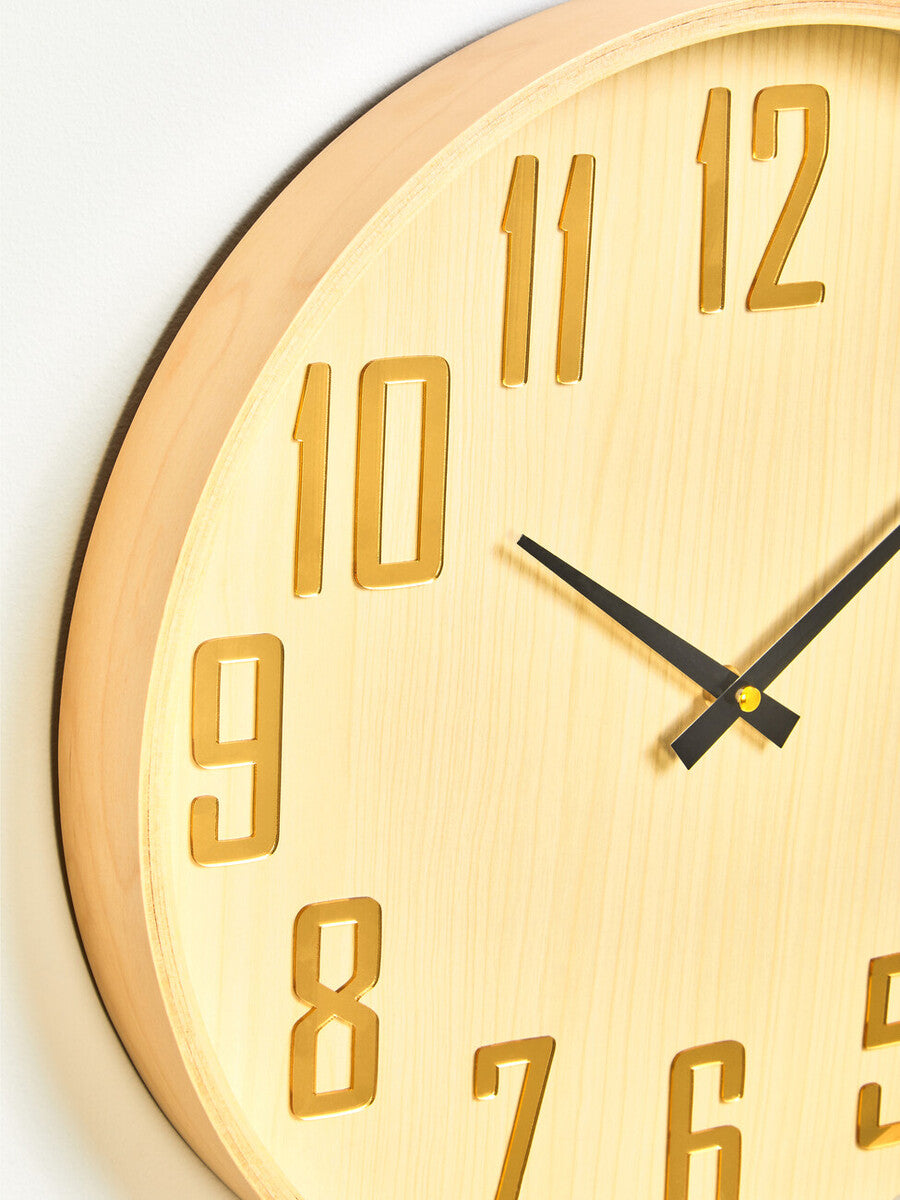 Vitus 40cm Dia Natural Wall Clock