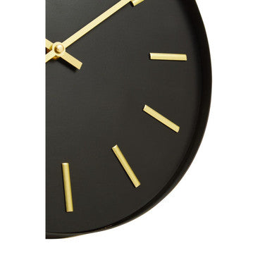 Vitus Black And Gold Wall Clock