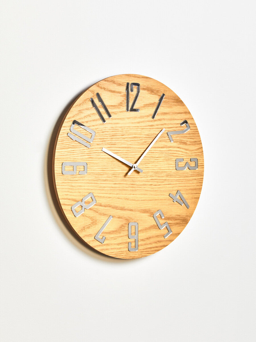 Vitus Natural Wood Effect Wall Clock