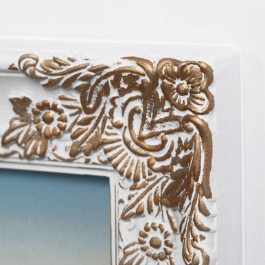 Maren Vintage Style White & Gold 4 Photo Frame