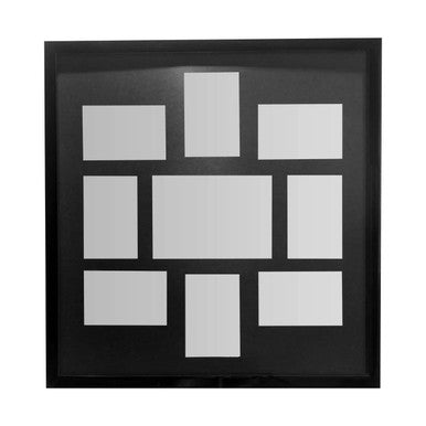 Maren Black Polyresin 9 Multi Photo Frame