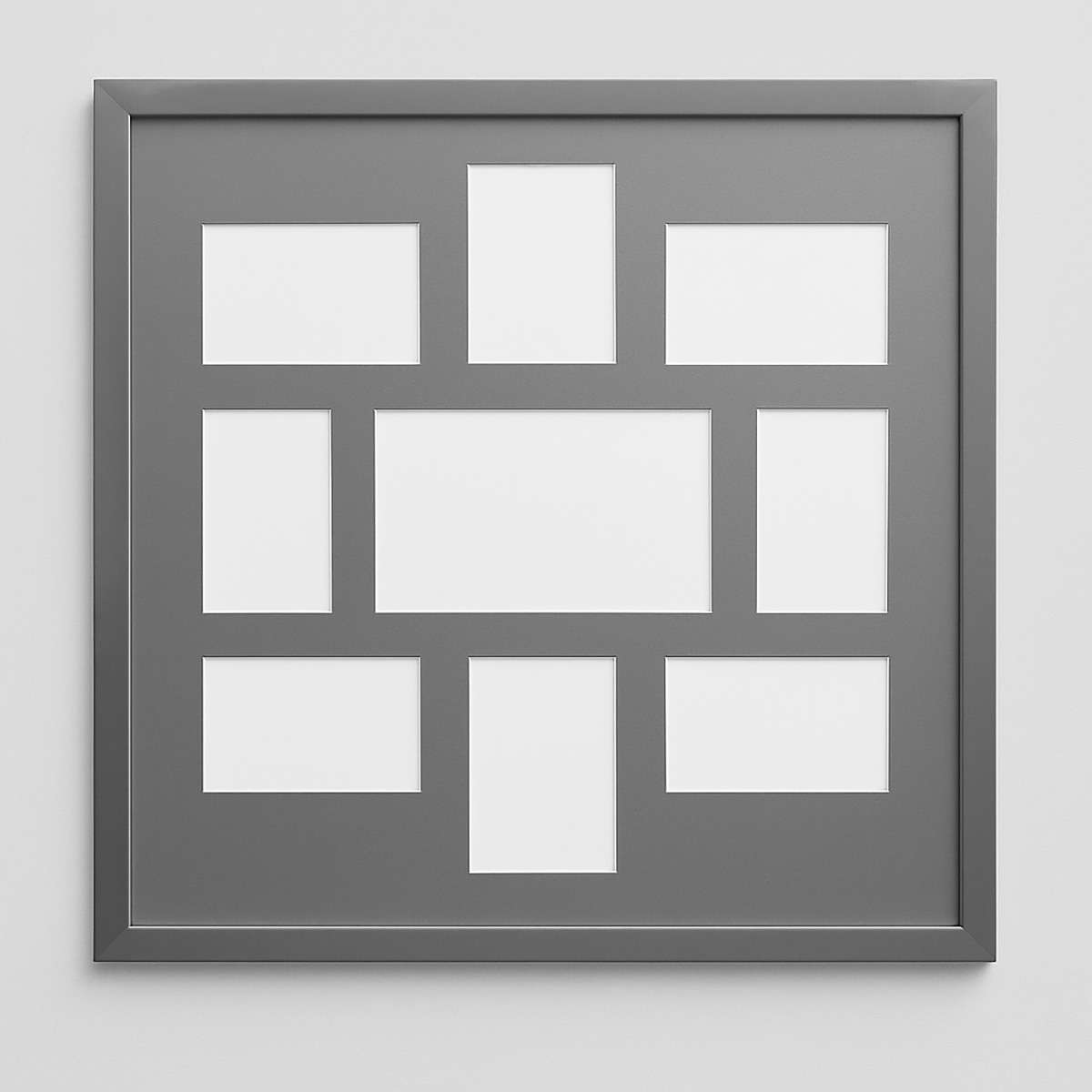 Maren Silver 9 Rectangular Multi Photo F