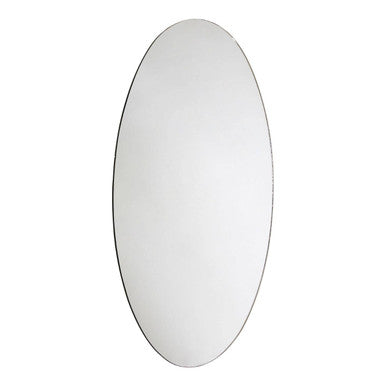 Round mirror on a white background