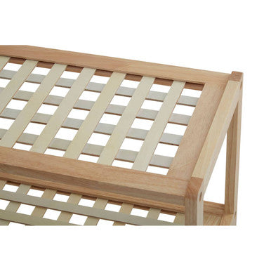 Arla Natural Wood 3 Tier Shoe Rack