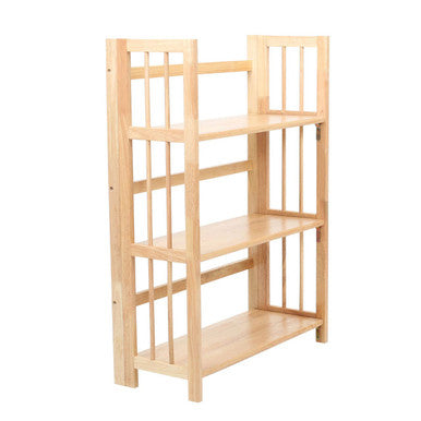 Heva Three Tier Tropical Hevea Wood Fold