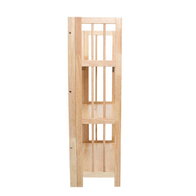 Heva Three Tier Tropical Hevea Wood Fold