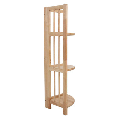 Heva 3 Tier Natural Box Frame Corner Unit