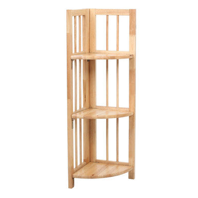 Heva 3 Tier Natural Box Frame Corner Unit