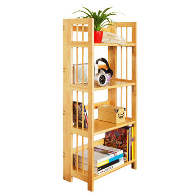 Heva Four Tier Tropical Hevea Wood Shelf Unit - image 3