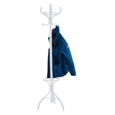 Kennedy 184cm White Finish Floor Standing Coat Stand