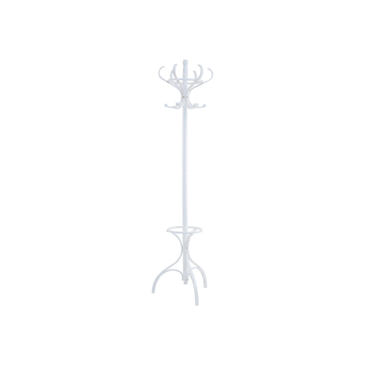 Kennedy 184cm White Finish Floor Standing Coat Stand
