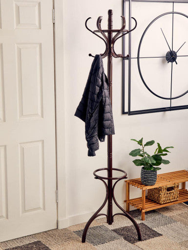 Kennedy Mahogany Finish Coat Stand