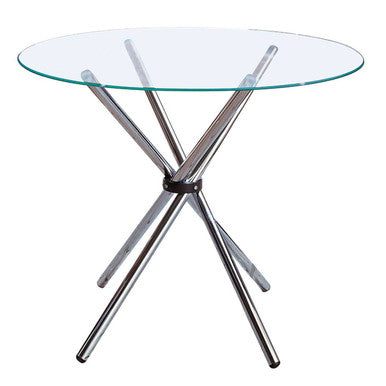 Afton Round Dining Table With Glass Top - image 2