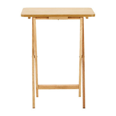Heva Tropical Hevea Wood Folding Snack Table - image 2