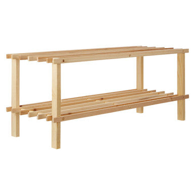 Arla Natural And Cedar Wood 2 Tier Shoe Rack - image 5