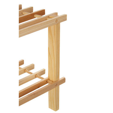 Arla Natural And Cedar Wood 2 Tier Shoe Rack - image 8