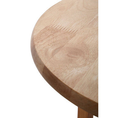 Heva Round Rubberwood Side Table