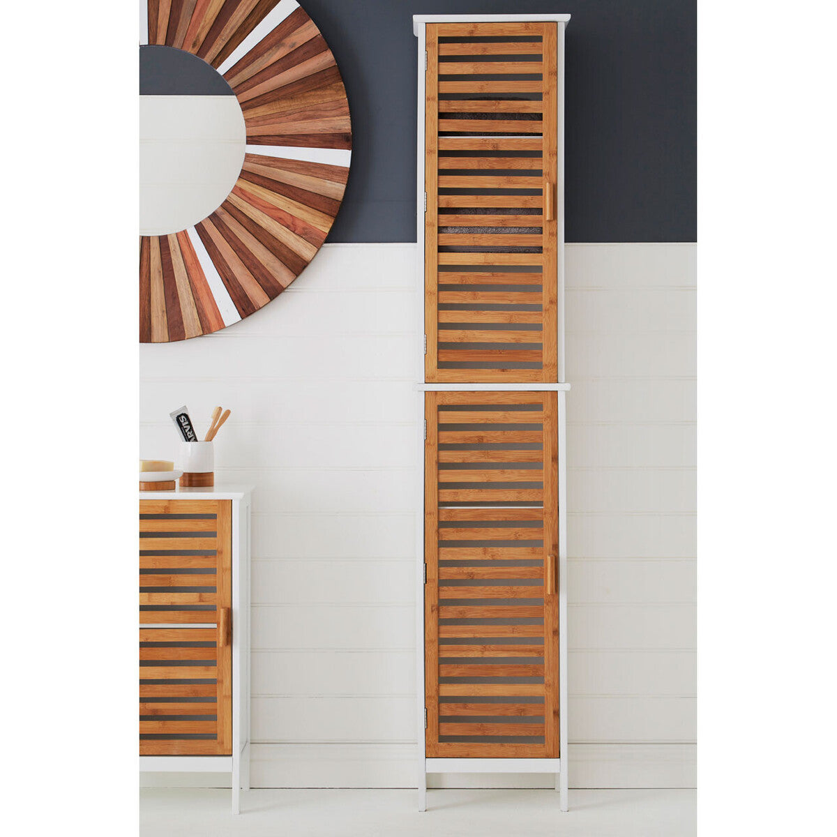 Verdon 2 Single 4 Inner Shelves Standing Cabinet - image 3