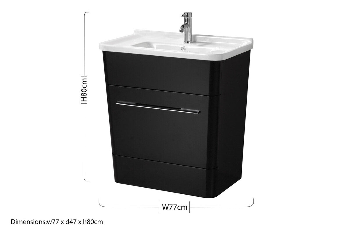 Ontavio Black Under Basin Cabinet - Image 2