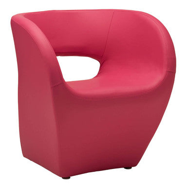 Pink chair on a white background