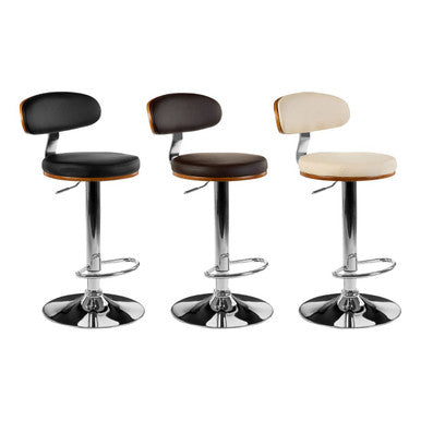 Parkar Bentwood Brown Bar Chair With Oval Back - image 2
