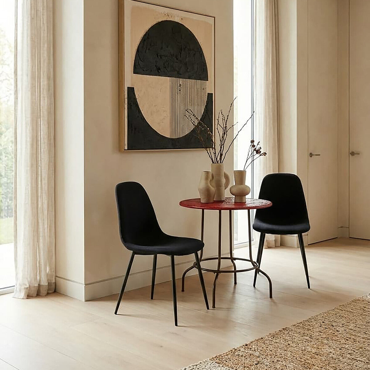 Artisan Red Metal Table