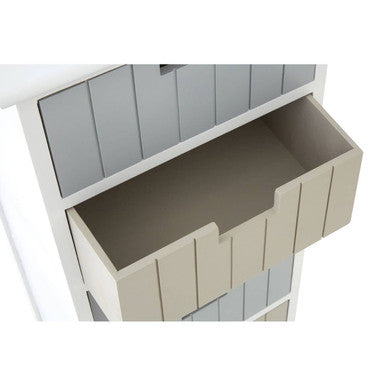 New England White 5 Drawers Chest