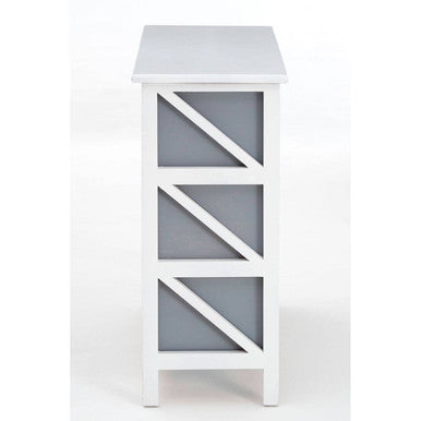 Vermont 6 Grey Drawers Unit