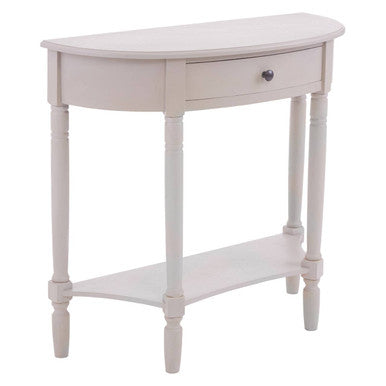 Heritage Grey Putty One Drawer Console Table