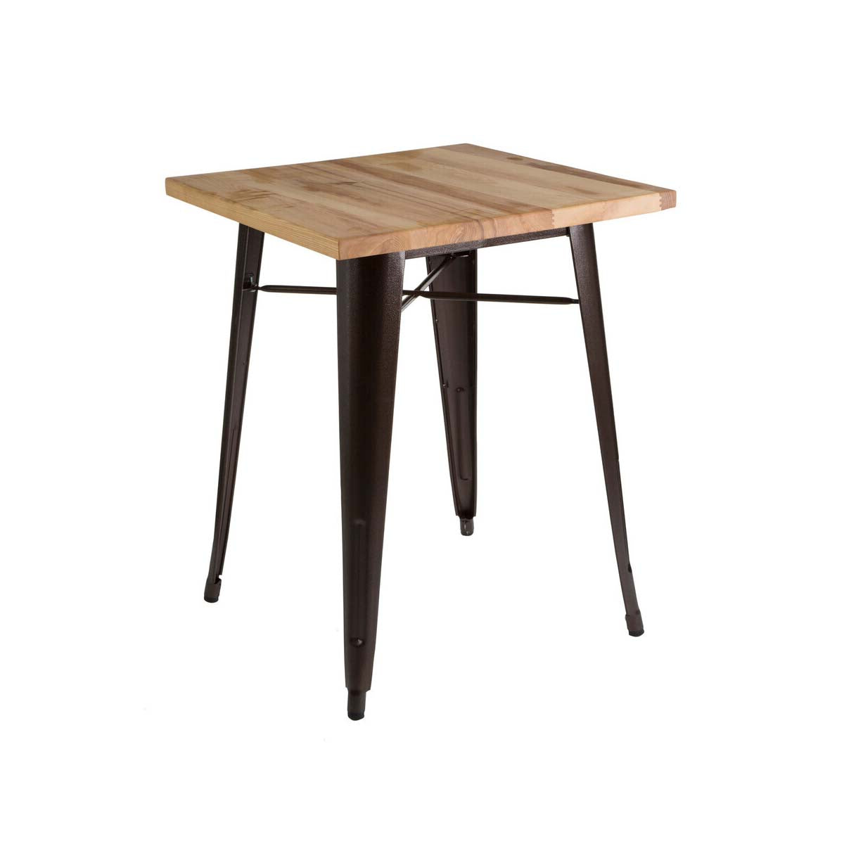 Aldgate Copper Effect Side Table in Powder Coated Metal and Wood - image 2