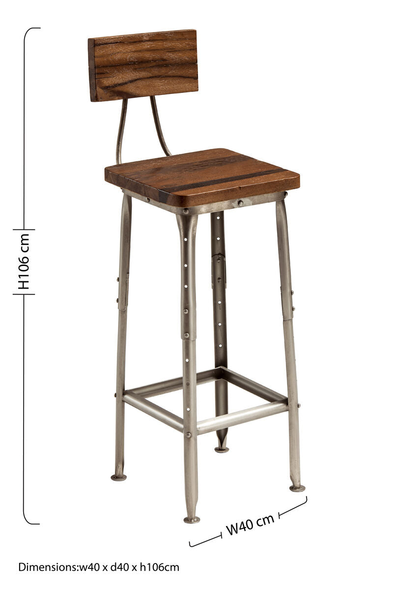 Apex Industrial Bar Chair