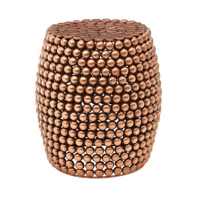 Templar Copper Finish Barrel Stool