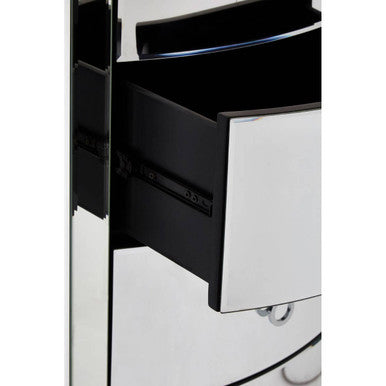 Verona Curved Tall Boy Drawers