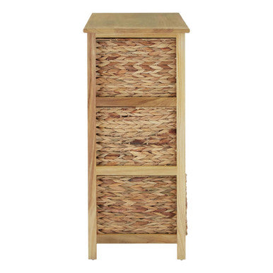 Padstow Storage Unit with 6 Water Hyacinth Drawers - image 3