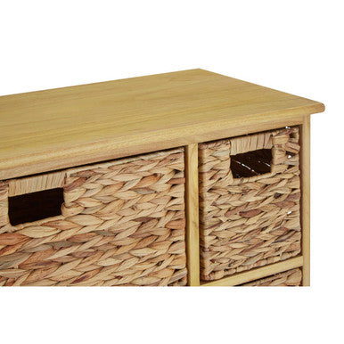 Padstow 6 Basket Drawers Natural Water Storage Unit