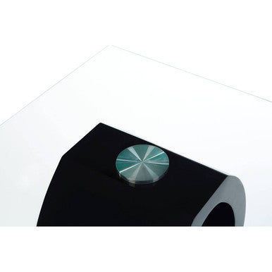 Halo O Shaped Side Table With Black Base