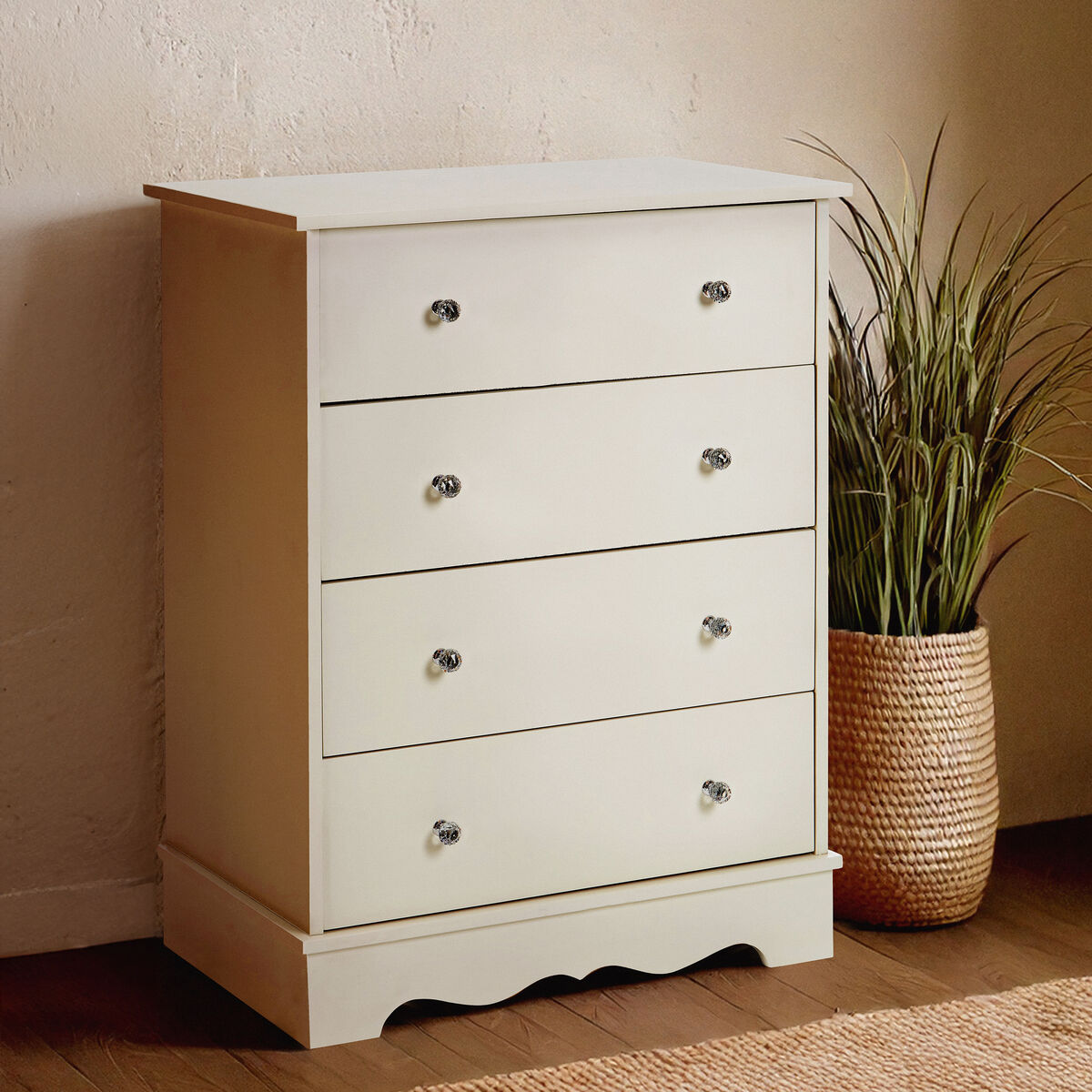 Emily Ivory 4 Drawer Chest