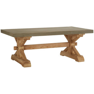 Wooden dining table with a white background