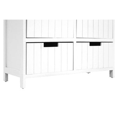 New England White Mdf 6 Drawers Chest