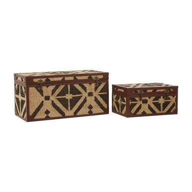Aztec Storage Trunks   Set Of 2
