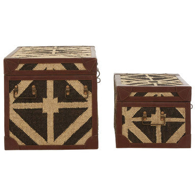 Aztec Storage Trunks   Set Of 2