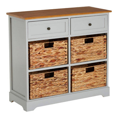 Vermont Two Drawers Four Baskets Cabinet.