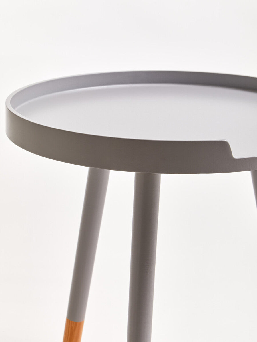 Viborg Grey Small Round Side Table