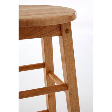 Selby Natural Tropical Hevea Wood Bar Stool