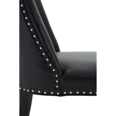 Rodeo Black Leather Effect Dining Chair - image 7
