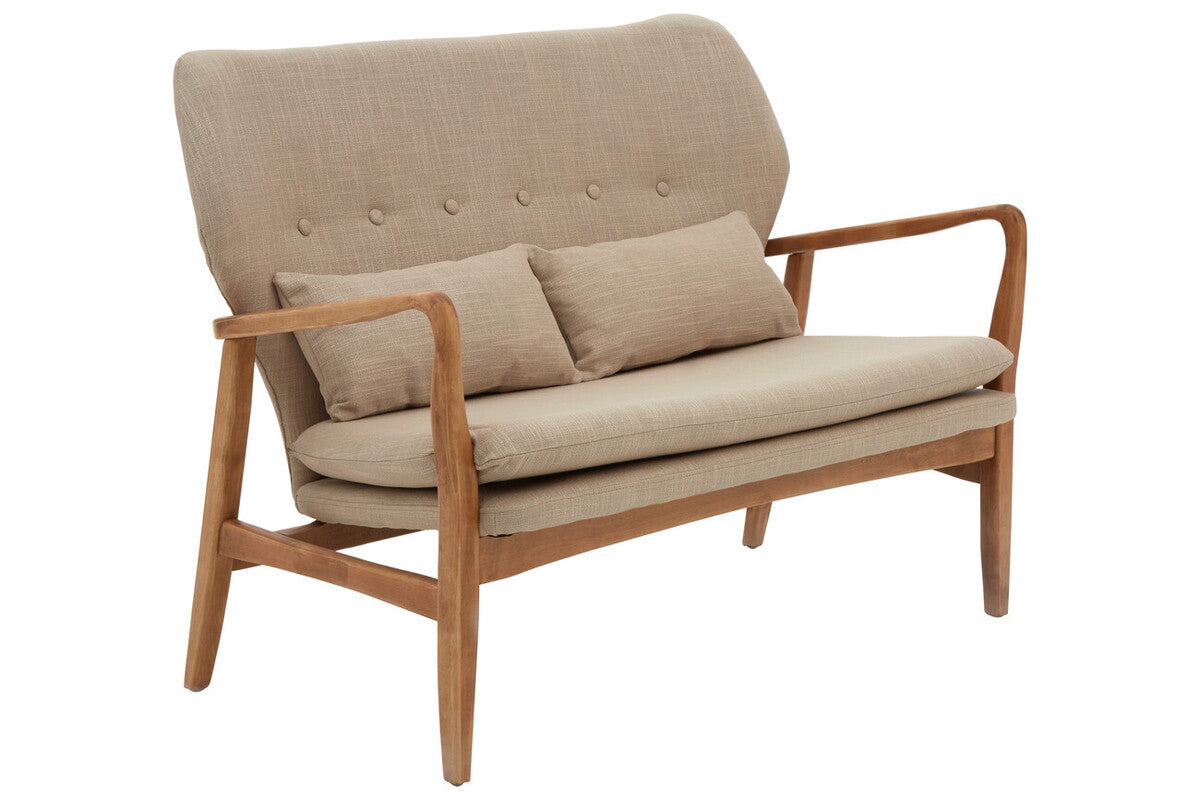 Stockholm Birch Wood Frame 2 Seat Sofa